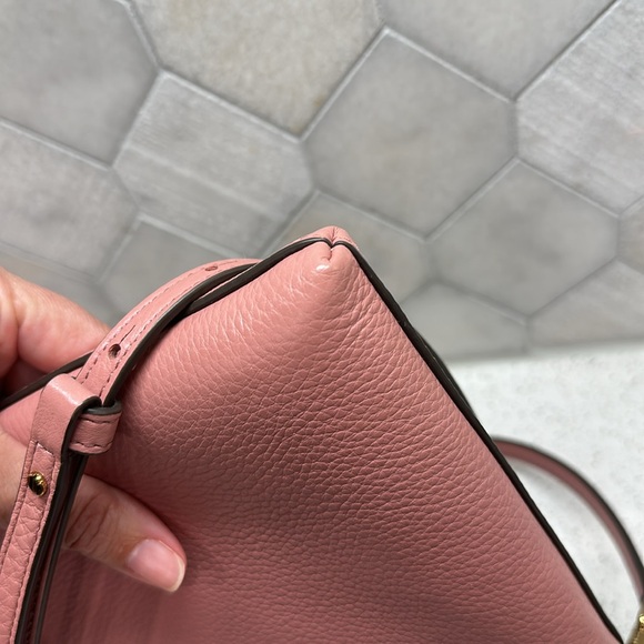 Tory Burch pink Kira crossbody bag adjustable detachable strap gold hardware - Picture 16 of 16